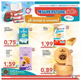 Volantino Sidis Pagina 1: Formaggio Duro Italiano Quattrocento Granarolo €0,89, Latte P.S. 100% Italiano Granarolo €0,75