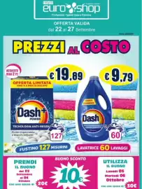 Volantino Euroshop settimana 39 Pagina 1: Dash+ Power €19,89, Dash Classico €9,79