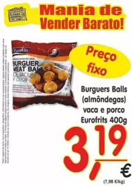 Folheto Casa Cheia Página 5: Burguers Balls (almôndegas) vaca e porco Eurofrits €3,19