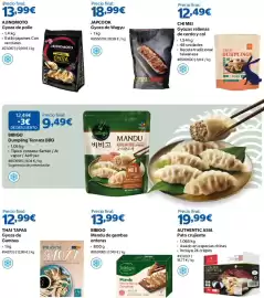 Catálogo Costco Página 2: Thai Tapas Gyoza de Gambas €12,99, Chi Mei gyozas rellenas de cerdo y col €12,49