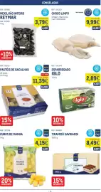 Catálogo Makro semana 39 Página 8: Esparregado iglo €2,89, Pastéis de bacalhau metro chef €11,39