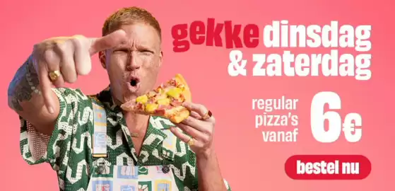 Domino’s Pizza folder Pagina 1