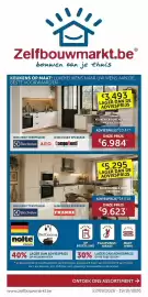 Zelfbouwmarkt folder Pagina 1: Keuken zoals hier getoond €9,62, Keukens op maat €6,98
