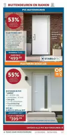 Zelfbouwmarkt folder Pagina 101: Buitendeur pvc lumeo €399,99, Vlak paneel wit €499,99