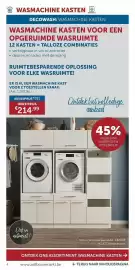 Zelfbouwmarkt folder Pagina 4: WASMACHINE KASTEN OP STOCK DECOWASH: WASMACHINE KASTEN WASMACHINE KASTEN VOOR EEN OPGERUIMDE