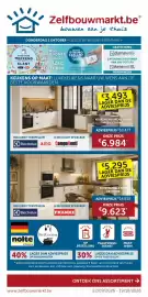 Zelfbouwmarkt folder Pagina 6: Keuken zoals hier getoond €9,62, Keuken en bureau zoals hier getoond €6.984,00