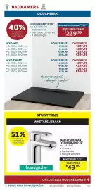 Zelfbouwmarkt folder Pagina 60: Wastafelkraan vernis blend 70 €49,99, Douchebak myo €239,99