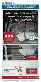 Zelfbouwmarkt folder Pagina 98: Mozaiek finger zwart mat €16,34, Mozaiek hexagon wit mat €14,28