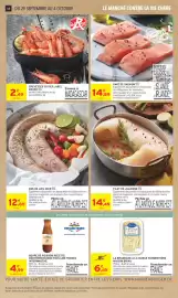 Catalogue Intermarché Contact page 14: DOS DE LIEU NOIR €12,85, PAVÉ DE SAUMON €14,89