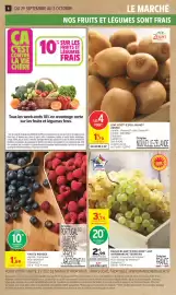 Catalogue Intermarché Contact page 8: INTERMARCHÉ TERROIRS RAISIN BLANC ET/OU NOIR €2,99, FRUITS ROUGES €1,89
