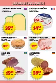 Nelins reklamblad vecka 39 Sida 11: Honeybee honunggetost €33,97, Rökt bog €15,40