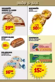 Nelins reklamblad vecka 39 Sida 3: Bonjour levain blanc €32,00, Polarkaka €16,90