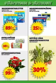 Nelins reklamblad vecka 39 Sida 6: Natura avfallspåsar €10,00, Anthuriumfestival från växthuset €99,00