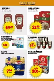 Nelins reklamblad vecka 39 Sida 8: Axavaregryn €14,00, Mutlu pasta €7,50