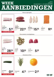 Sligro folder week 39 Pagina 1: Kipgehakt €9,50, Varkensfilet-gebrand €5,99