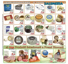 Volantino Top Supermercati Pagina 3: Pecorino al pistacchio la fonte €1,99