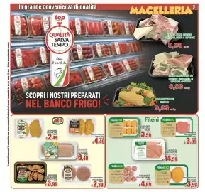 Volantino Top Supermercati Pagina 5: Aia durango alette alle erbe aromatiche €3,99, AIA Chicken Burger €2,39