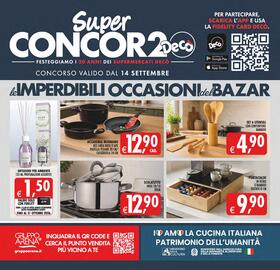 Volantino Decò Local Pagina 34: Accademia Mugnano Bee Linea Nido d'Ape €12,90, Portacialde in vetro e bamboo €9,90