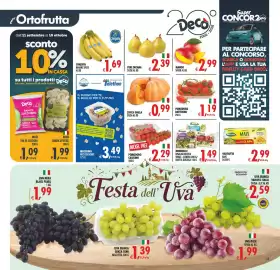 Volantino Decò Local Pagina 17: Zucca gialla sfusa €0,99, Pomodoro datterino €1,19