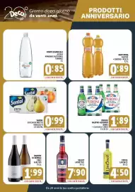 Volantino Deco Market Pagina 8: Santal succhi di frutta vari gusti €0,99, Peroni Nastro Azzurro birra classica zero €1,89