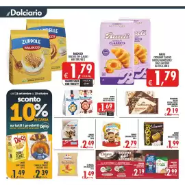 Volantino Deco Superstore Pagina 12: Grisbi Colazione Nocciola e Cacao €1,99, Kinder Pan e Cioc €2,49