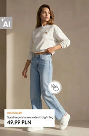 Sinsay gazetka tydzień 39 Strona 10: Spodnie jeansowe wide straight leg €49,99