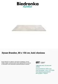 Biedronka gazetka tydzień 39 Strona 10: Dywan Brandon, 80 x 150 cm, kość słoniowa €69,90