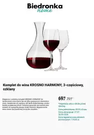 Biedronka gazetka Strona 10: Komplet do wina KROSNO HARMONY, 3-częściowy, szklany €69,90