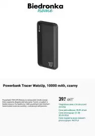 Biedronka gazetka Strona 11: Powerbank Tracer WatsUp, 10000 mAh, czarny €39,99