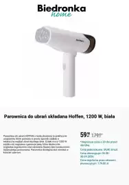 Biedronka gazetka Strona 4: Parownica do ubrań składana Hoffen, 1200 W, biała €59,90