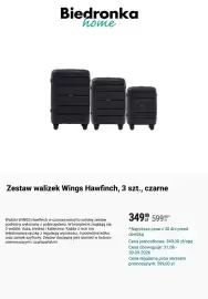 Biedronka gazetka Strona 7: Zestaw walizek Wings Hawfinch, 3 szt., czarne €349,00