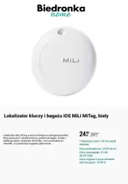 Biedronka gazetka Strona 8: Lokalizator kluczy i bagażu iOS MiLi MiTag, biały €24,99