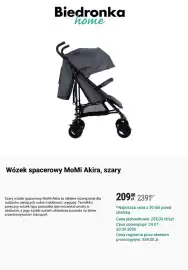 Biedronka gazetka Strona 9: Wózek spacerowy MoMi Akira, szary €209,00