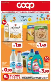 Volantino Coop Radenza Pagina 1: Frollini classici BALOCCO €1,49, Pasta di Semola LA MOLISANA €1,15