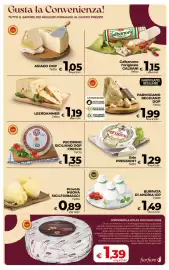 Volantino Coop Radenza Pagina 10: Brie President €1,29, Parmigiano Reggiano €1,99