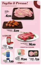 Volantino Coop Radenza Pagina 12: Hamburger di Pollo AVIMECC €1,19, Ketchup Top Down HEINZ €1,79