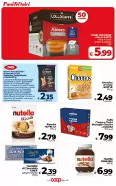 Volantino Coop Radenza Pagina 24: Caffè Crema e Gusto Risveglio Classico LAVAZZA €7,99, Cheerios al miele NESTLÉ €2,49