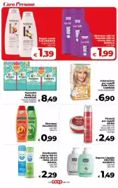Volantino Coop Radenza Pagina 34: Fissanti per capelli BILBA €2,49, Pannolini Baby Dry Pampers €8,49