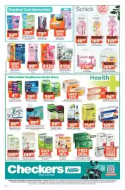 Checkers catalogue Page 8: Bic Soleil Escape Disposable Razor/Flex Razors €150,00, Citro-Soda Granular Effervescent €99,99