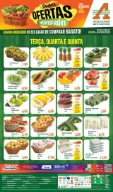 Folheto Atacadão Página 1: Laranja-pera €1,89, A granel - alho €17,99
