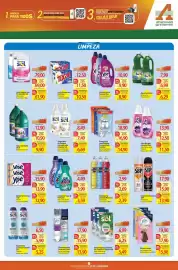 Folheto Atacadão Página 7: Detergente Líquido Minuano Vários tipos €2,69, Desodorante Sanitário em Pastilha Girando Sol €5,49