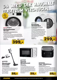 Cosmos Flugblatt Seite 10: Gastronoma Doppel-Heißluftfritteuse €69,00, Gorenje MO20E1WH Mikrowelle mit Grill €59,00