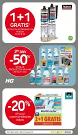 Brico folder Pagina 25: 2de aan -50% op alle producten van HG (behalve tuin), Vochtvreter