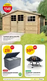 Brico folder Pagina 38: Opbergkoffer ontario €239,00, Vuurkorf lanzarote €59,99
