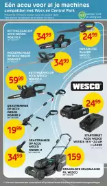 Brico folder Pagina 44: Draadloze grasmaaier fil wesco €159,00, Wesco 18v 2.0a €24,99