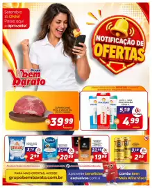 Catálogo Supermercado Bem Barato semana 39 Página 1: Cerveja eisenbahn €2,99, Açúcar união cristalcúcar €2,99