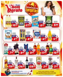 Catálogo Supermercado Bem Barato semana 39 Página 3: Vodka smirnoff €34,99, Macarrão divella grano duro ou tricolori €8,99