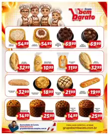 Catálogo Supermercado Bem Barato semana 39 Página 4: Panetone poli chocolate €14,99, Bolo cuca goiabada €21,99