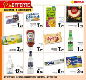 Volantino Conad | Più Offerte Pagina 2: Breezer Zingy Lime €1,49, Twix €1,79