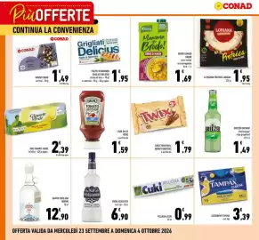 Volantino Conad | Più Offerte Pagina 2: Breezer Zingy Lime €1,49, Twix €1,79